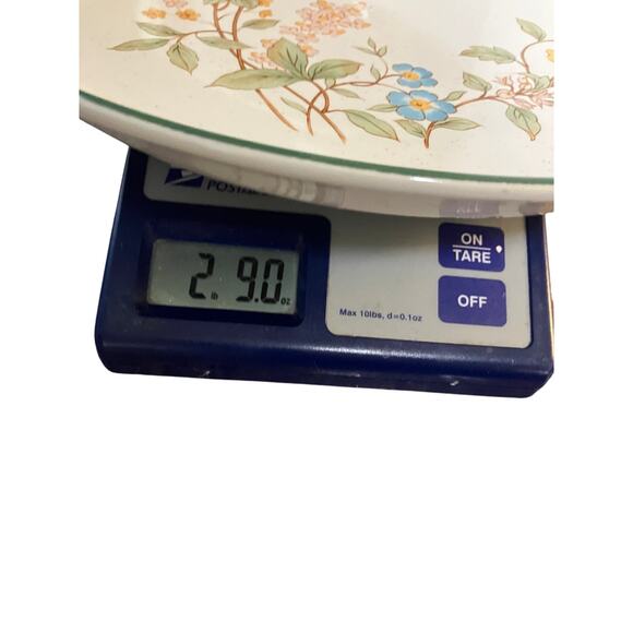 Fashion Royale Platter Spring Bouquet 12" Plate Round Genuine Stoneware VTG - Picture 5 of 5